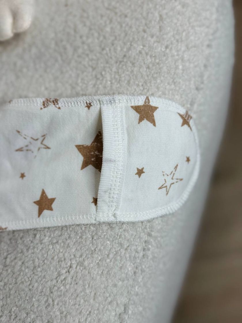 ❤ Чоловічок байка. Колір - Зірки різні беж. Розмір - 62-68 (#9538089) ✓ Anna Konvert