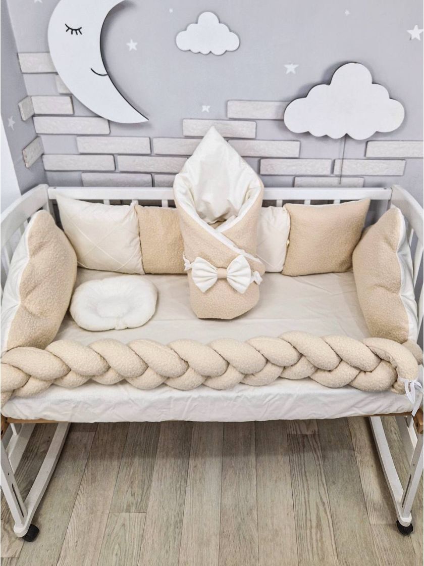 ❤ Набір у ліжко з косою, Барашек. Колір - Бежевий (#98969350) ✓ Anna Konvert