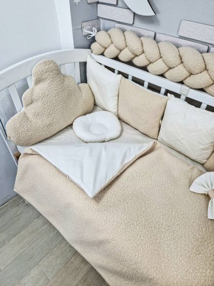 ❤ Набір у ліжко з косою, Барашек. Колір - Бежевий (#98969350) ✓ Anna Konvert 2