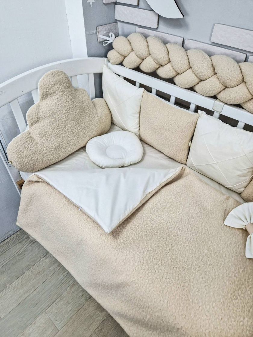 ❤ Набір у ліжко з косою, Барашек. Колір - Бежевий (#98969350) ✓ Anna Konvert