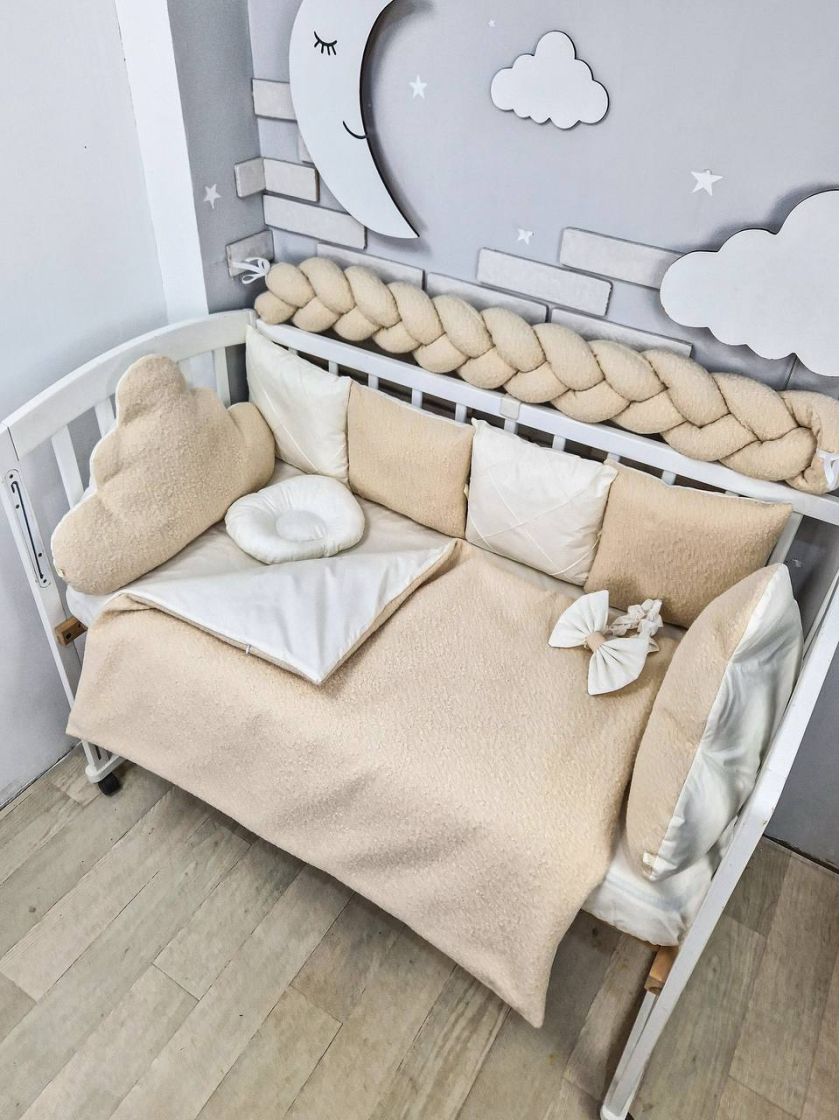 ❤ Набір у ліжко з косою, Барашек. Колір - Бежевий (#98969350) ✓ Anna Konvert