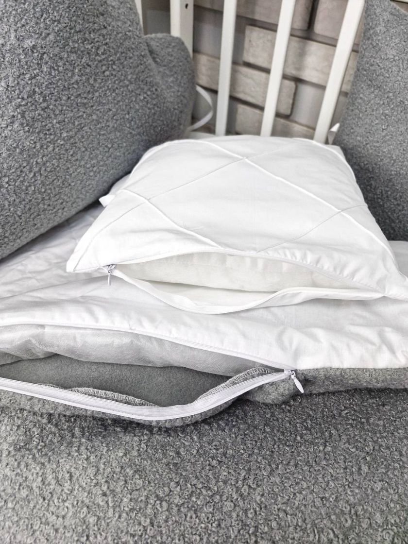 ❤ Набір у ліжко з косою, Барашек. Колір - Сірий (#85456131) ✓ Anna Konvert