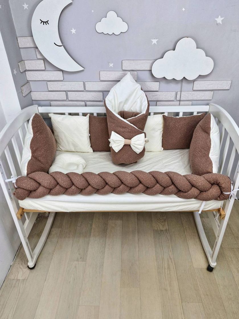 ❤ Набір у ліжко з косою, Барашек. Колір - Шоколадний (#85196483) ✓ Anna Konvert