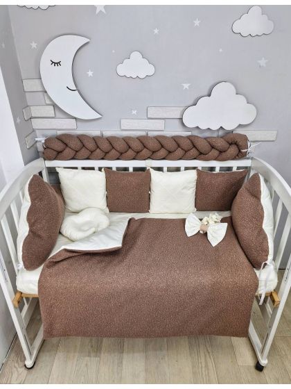 ❤ Набір у ліжко з косою, Барашек. Колір - Шоколадний (#85196483) ✓ Anna Konvert 2