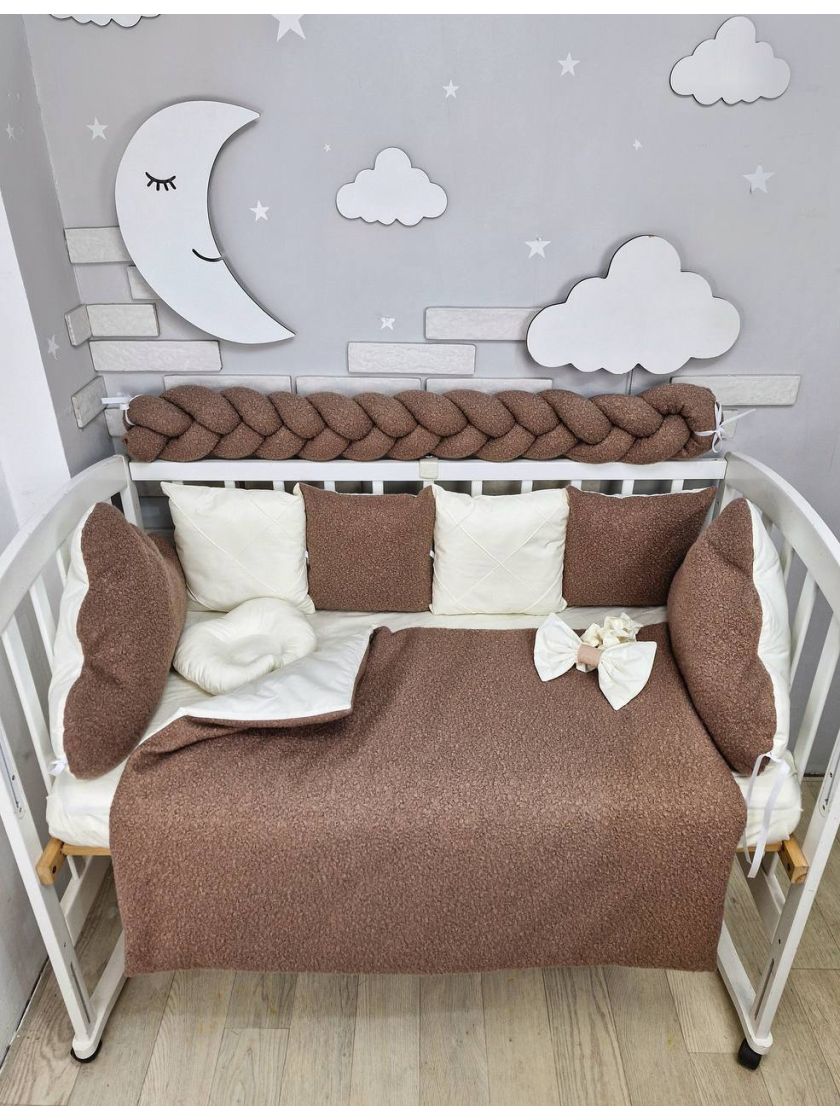 ❤ Набір у ліжко з косою, Барашек. Колір - Шоколадний (#85196483) ✓ Anna Konvert