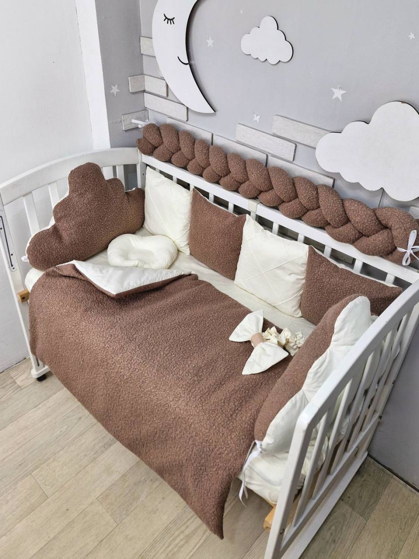 ❤ Набір у ліжко з косою, Барашек. Колір - Шоколадний (#85196483) ✓ Anna Konvert