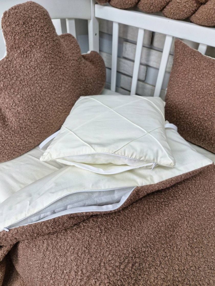 ❤ Набір у ліжко з косою, Барашек. Колір - Шоколадний (#85196483) ✓ Anna Konvert