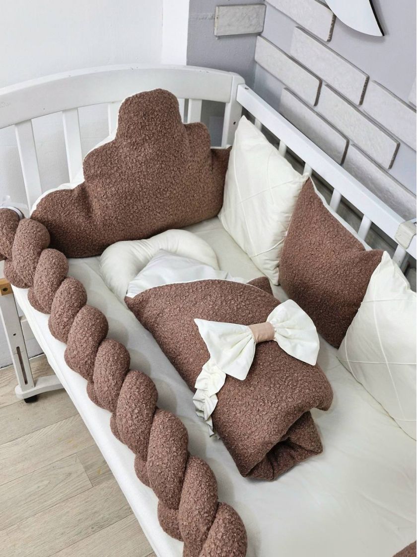❤ Набір у ліжко з косою, Барашек. Колір - Шоколадний (#85196483) ✓ Anna Konvert