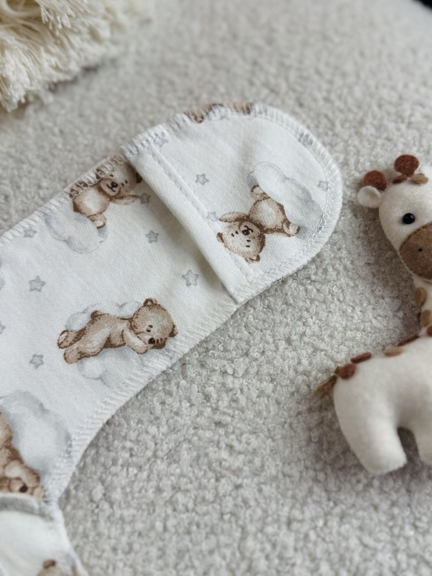 ❤ Комплект 3ка з сорочкою інтерлок Ромашка, 56-62см. Принт - Ведмедики на хмарці (#87472683) ✓ Anna Konvert