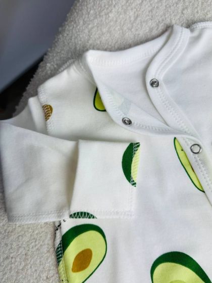 ❤ Чоловічок з шапочкою інтерлок, Баранчик БО. Принт - Авокадо. Розмір - 62 (#54392316) ✓ Anna Konvert 2