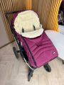 ❤ Зимовий конверт у прогулянковий візочок, санчата Maxi ForKids, 3х точковий. Колір - Бордовий (#53064271) ✓ Anna Konvert