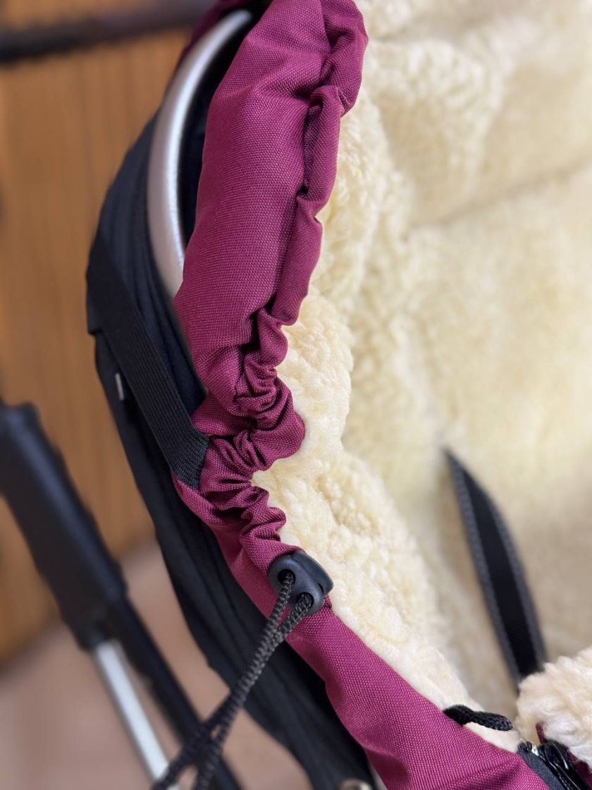 ❤ Зимовий конверт у прогулянковий візочок, санчата Maxi ForKids, 3х точковий. Колір - Бордовий (#53064271) ✓ Anna Konvert