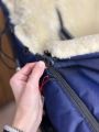 ❤ Зимовий конверт у прогулянковий візочок, санчата Maxi ForKids, 3х точковий. Колір - Синій (#99324585) ✓ Anna Konvert