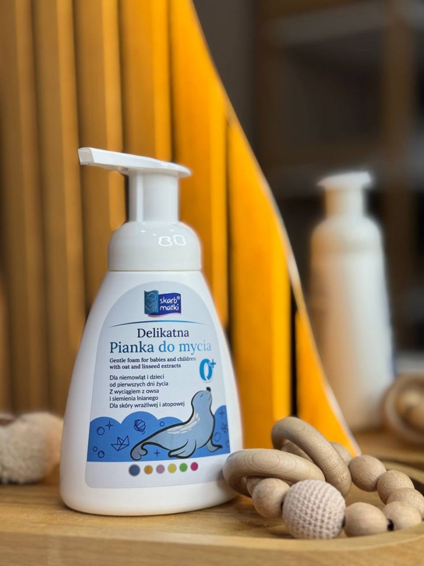 ❤ Пінка ніжна для миття немовлят та дітей 250 мл, Skarb Matki (#0092) ✓ Anna Konvert