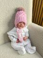 ❤ Шапка зимова, 0-6 міс. Колір - Рожева (#0510) ✓ Anna Konvert