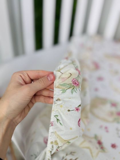 ❤ Змінна дитяча постіль, розмір підковдри 140 см на 110 см. Принт - Квітковий місяць (#16154607) ✓ Anna Konvert 2