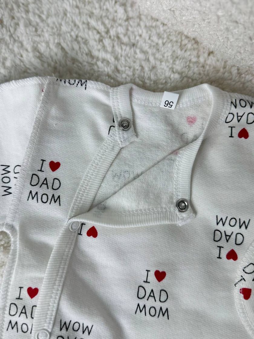 ❤ Комплект 3ка з боді, байка 56р. Принт - I love mam dad (#55168077) ✓ Anna Konvert