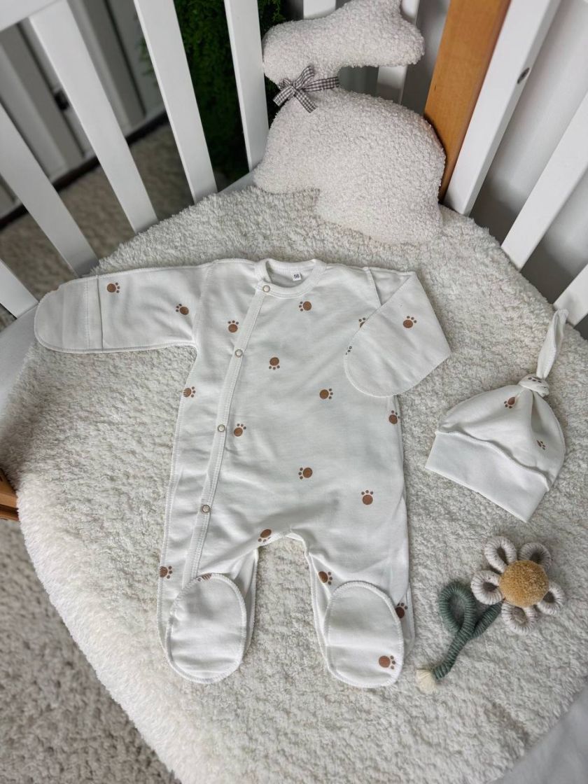 ❤ Чоловічок з шапочкою байка, 56-62см. Принт - Лапки (#5975819) ✓ Anna Konvert