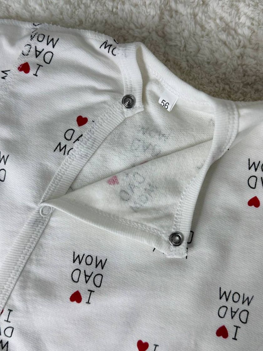 ❤ Чоловічок з шапочкою байка, 56-62см. Принт - I love mom dad (#32635910) ✓ Anna Konvert