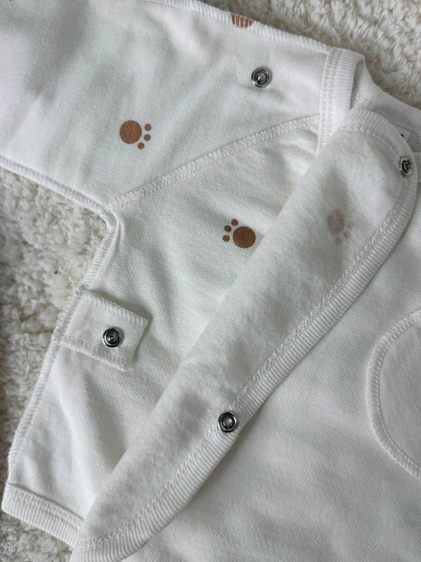 ❤ Комплект 3ка з сорочкою, байка 56-62см. Принт - Лапки (#68265808) ✓ Anna Konvert