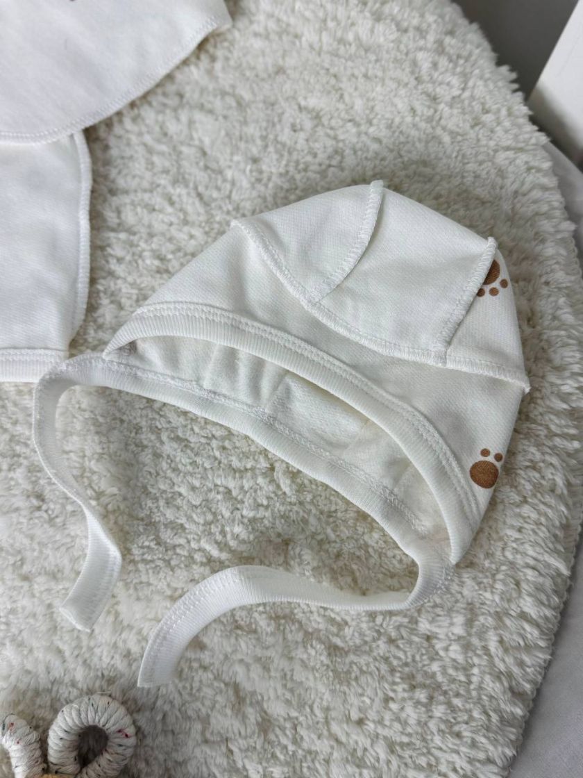 ❤ Комплект 3ка з сорочкою, байка 56-62см. Принт - Лапки (#68265808) ✓ Anna Konvert