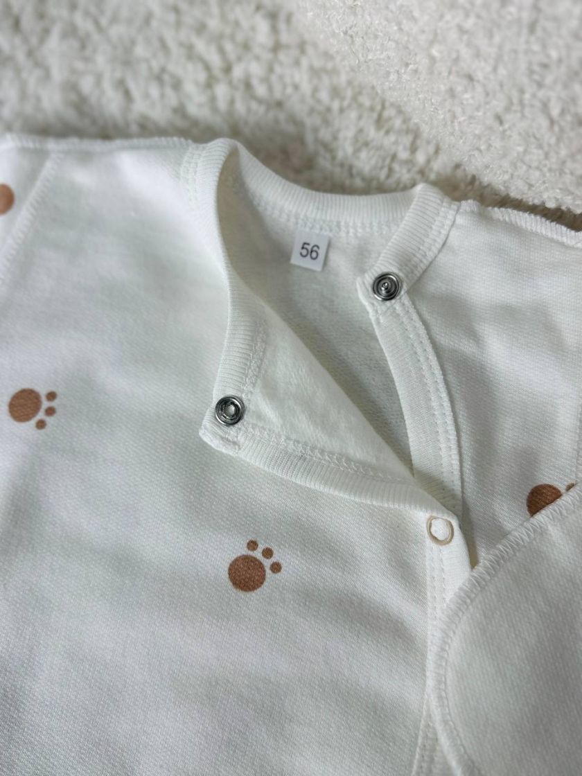 ❤ Комплект 3ка з боді, байка 56р. Принт - Лапки (#28152366) ✓ Anna Konvert