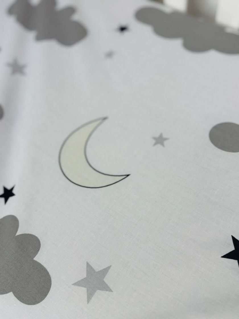 ❤ Змінна дитяча постіль, розмір підковдри 140 см на 110 см. Принт - Хмари на білому (#64436678) ✓ Anna Konvert