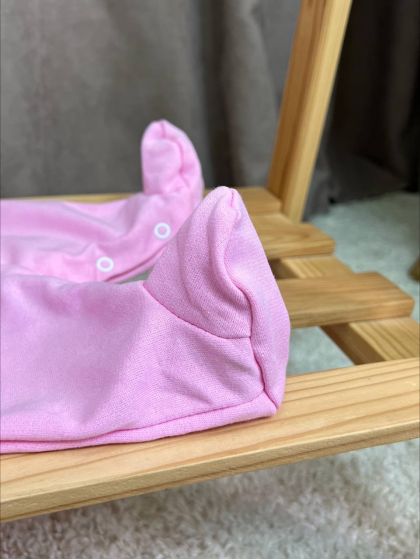 ❤ Чоловічок з шапочкою "Метелик", байка, 56р. БО. Принт - Рожевий з рюшами. Розмір - 56см (#77989791) ✓ Anna Konvert 2