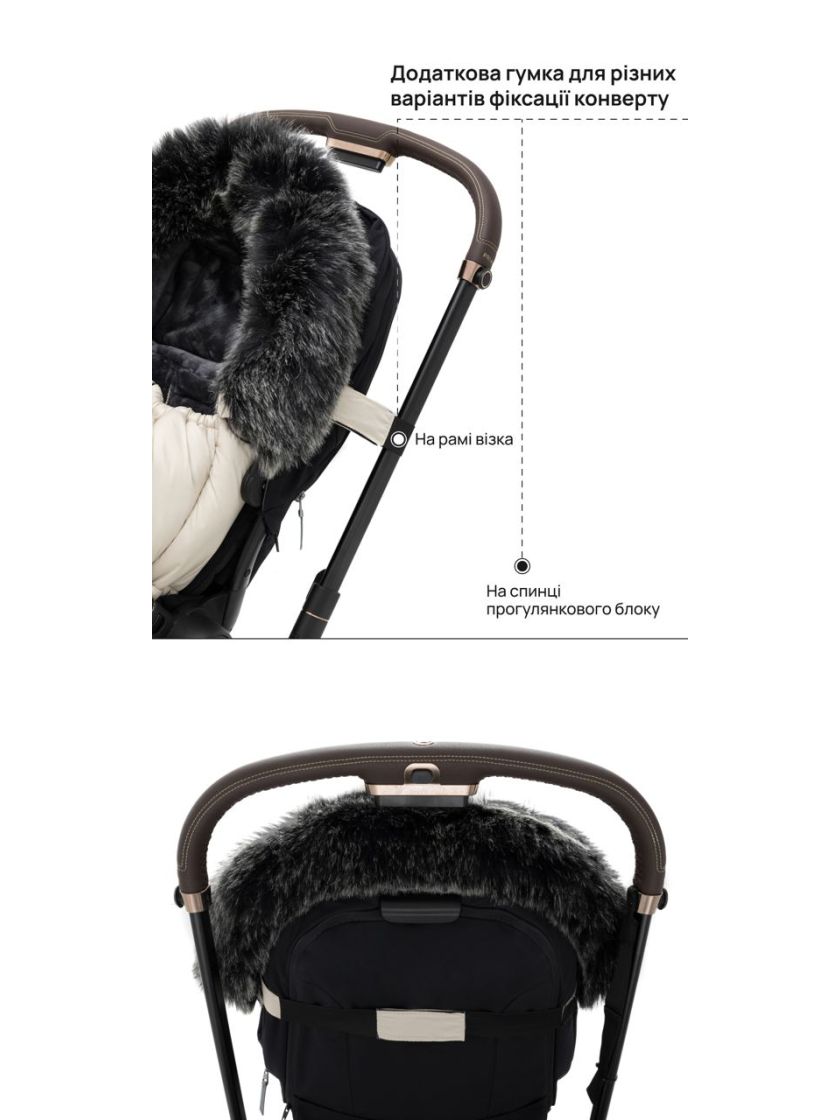 ❤ Зимовий конверт у візочок Bair Alaska Thermo від 0 до 3х років. Колір - Desert beige (#15559189) ✓ Anna Konvert