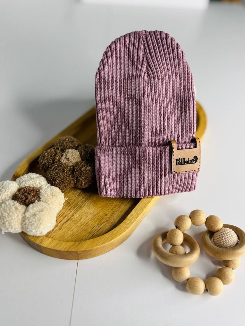 ❤ Шапка демісезонна. Колір - Пильна троянда. Розмір - 0-6 міс (#92726527) ✓ Anna Konvert