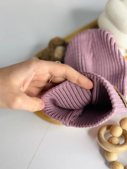 ❤ Шапка демісезонна. Колір - Пильна троянда. Розмір - 0-6 міс (#92726527) ✓ Anna Konvert 2