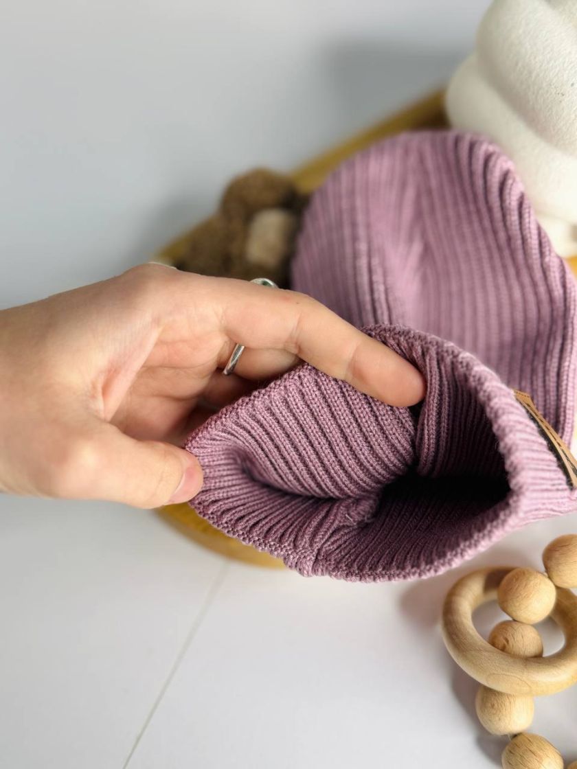 ❤ Шапка демісезонна. Колір - Пильна троянда. Розмір - 0-6 міс (#92726527) ✓ Anna Konvert