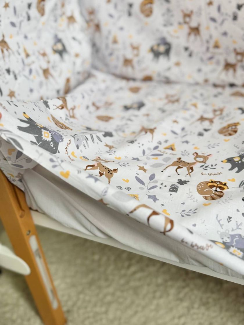 ❤ Набір у ліжко 9в1 суцільні. Принт - Єнот, бембі, зайка (#46279899) ✓ Anna Konvert