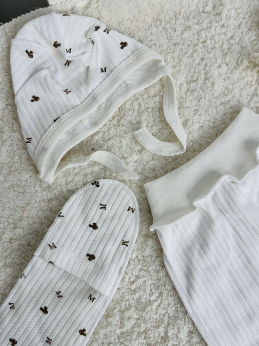 ❤ Комплект 3ка з сорочкою інтерлок 56см. Принт - Міккі дрібні (#46104115) ✓ Anna Konvert