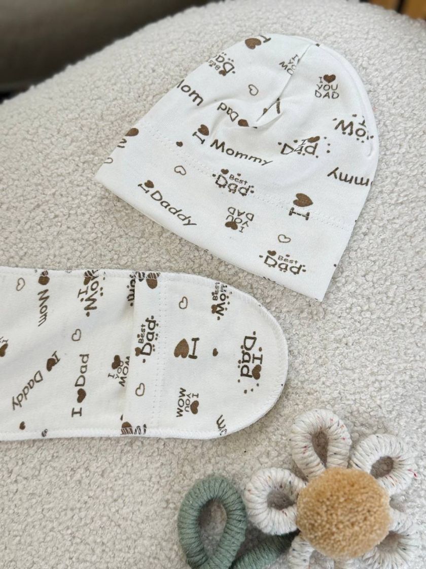 ❤ Комплект 3ка з боді інтерлок, 56р. Принт - I love mom, i love dad (#53239406) ✓ Anna Konvert