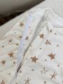 ❤ Пелюшка-кокон, на блискавці, байка Ромашка 62р. Принт - Зірки різні беж (#40647440) ✓ Anna Konvert