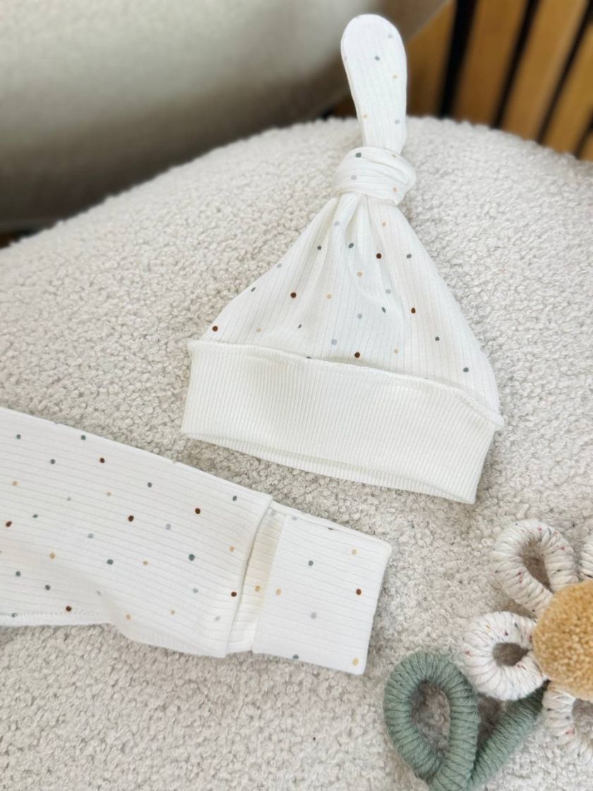 ❤ Комплект 3ка з боді інтерлок 56, Бджілка. Принт - Різнокольорові крапки, рубчик (#22878985) ✓ Anna Konvert