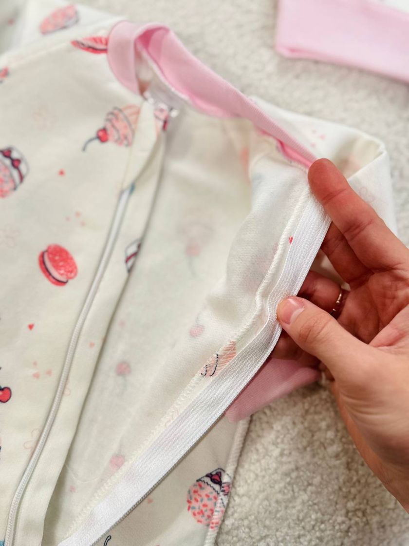 ❤ Чоловічок з шапочкою на блискавці байка, 56 Бджілка. Принт - Рожеві десерти (#17168084) ✓ Anna Konvert