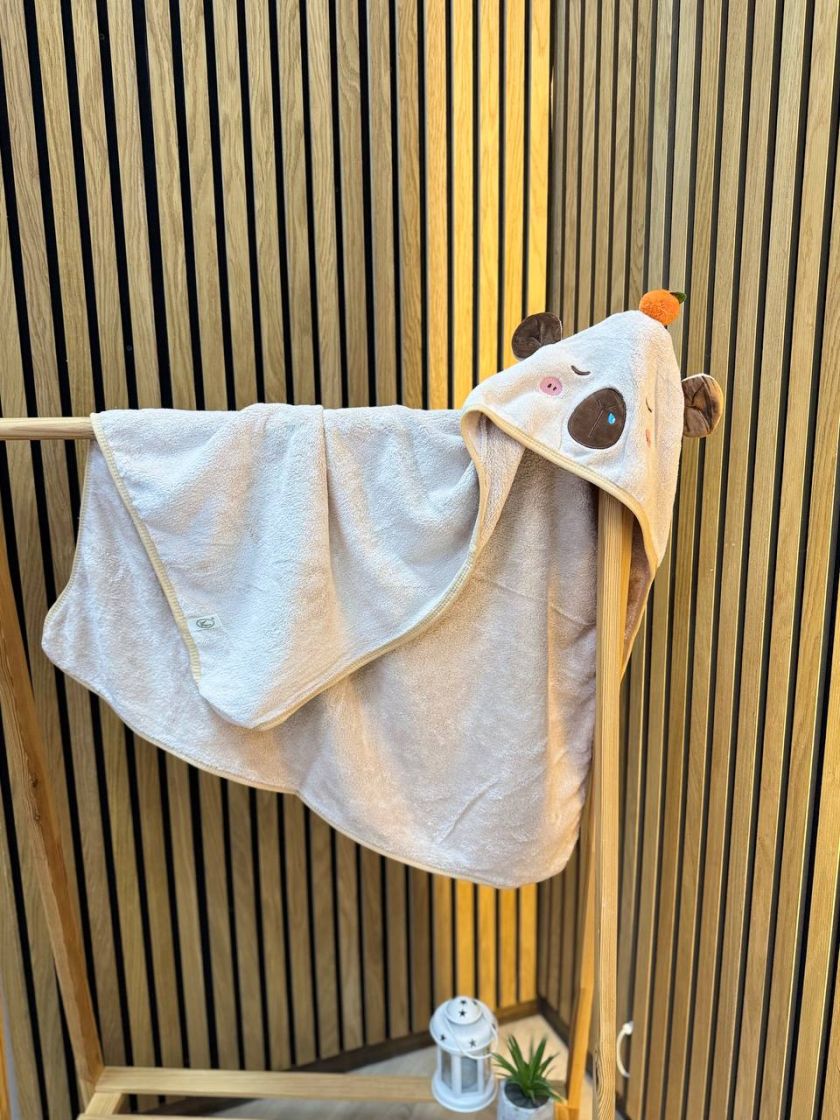 ❤ Рушник-кутик дитячий, 80*80 см. Колір - Капібара бежева (#41334615) ✓ Anna Konvert