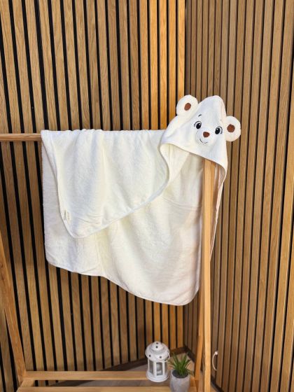 ❤ Рушник-кутик дитячий, 80*80 см. Колір - Ведмедик білий (#49787338) ✓ Anna Konvert 2