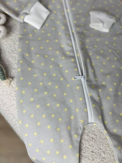 ❤ Чоловічок з блискавкою на байці "Smile". Колір - Зірки на сірому. Розмір - 68 (#94861754) ✓ Anna Konvert 2