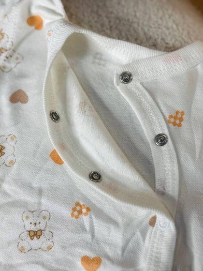 ❤ Комплект 2ка з боді, байка, Ромашка 56-62см. Принт - Ведмедики з різними серцями. Розмір - 56-62 (#2824690) ✓ Anna Konvert 2