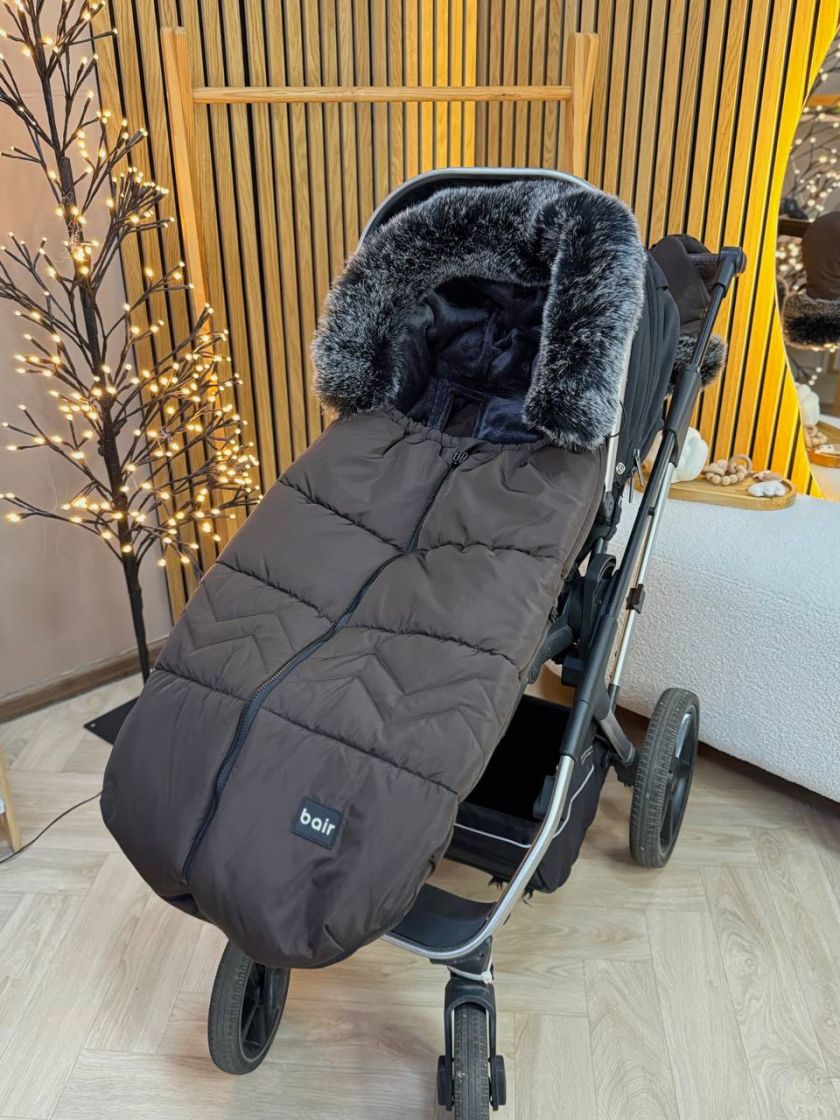 ❤ Зимовий конверт у візочок Bair Alaska Thermo від 0 до 3х років. Колір - Dark chocolate (#78365736) ✓ Anna Konvert