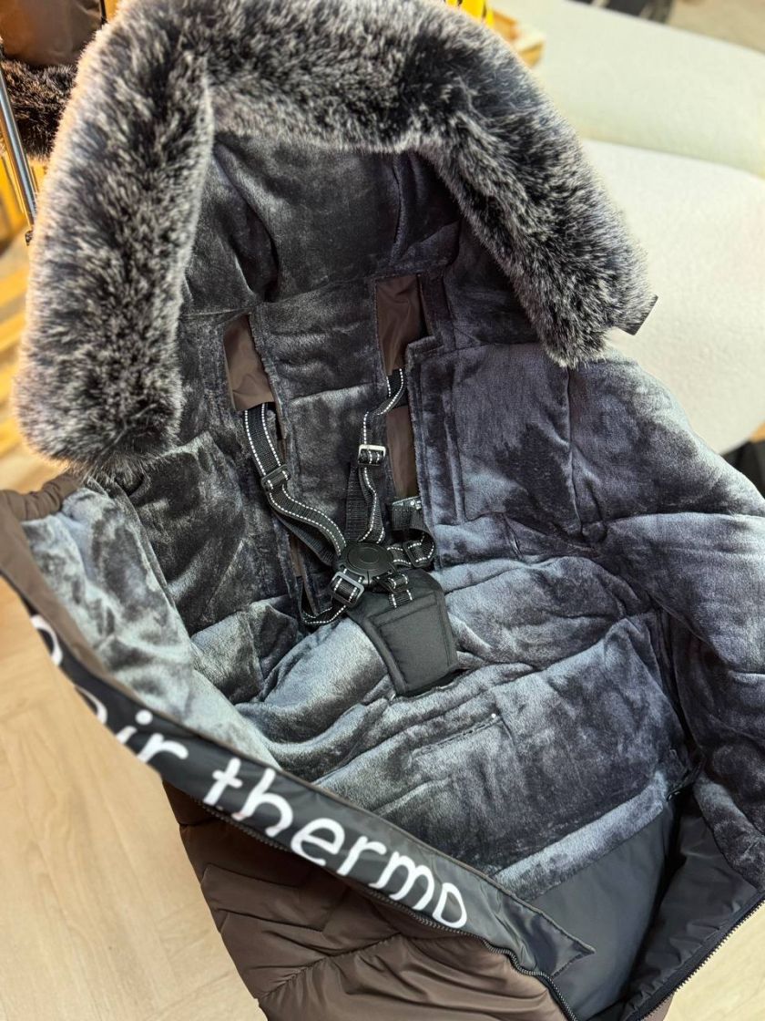 ❤ Зимовий конверт у візочок Bair Alaska Thermo від 0 до 3х років. Колір - Dark chocolate (#78365736) ✓ Anna Konvert