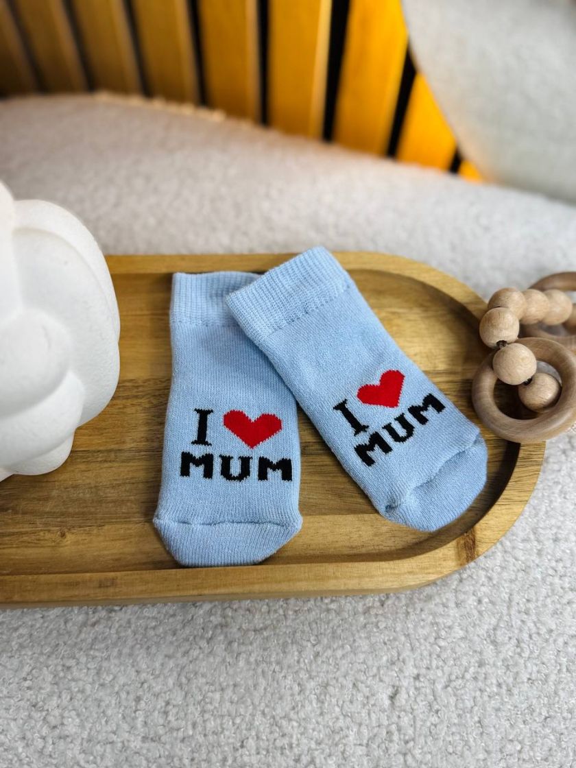 ❤ Шкарпетки Ilovemum, 0-3 міс Махра. Колір - Блакитний (#20844065) ✓ Anna Konvert