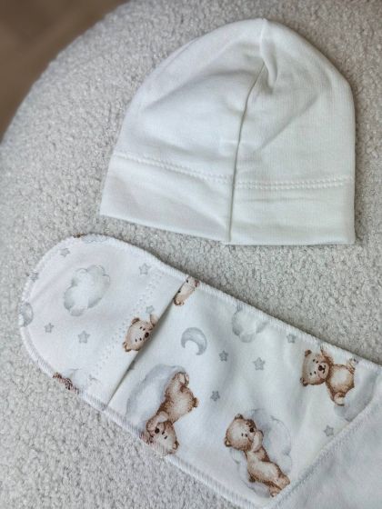 ❤ Комплект 3ка з боді, байка 56р. Принт - Ведмедик на хмаринці (#98745615) ✓ Anna Konvert 2