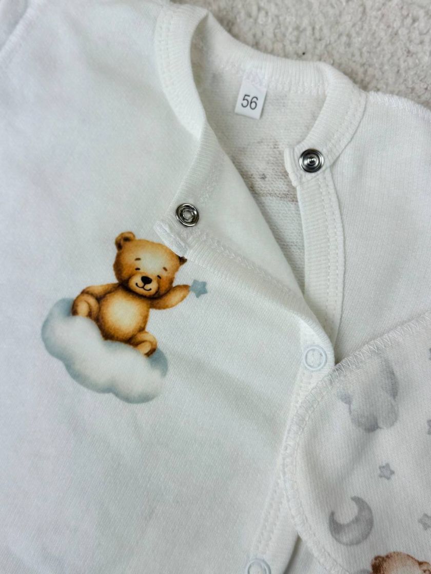 ❤ Комплект 3ка з боді, байка 56р. Принт - Ведмедик на хмаринці (#98745615) ✓ Anna Konvert