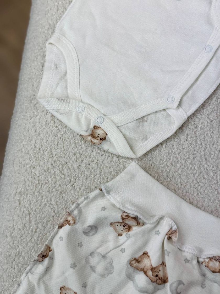 ❤ Комплект 3ка з боді, байка 56р. Принт - Ведмедик на хмаринці (#98745615) ✓ Anna Konvert