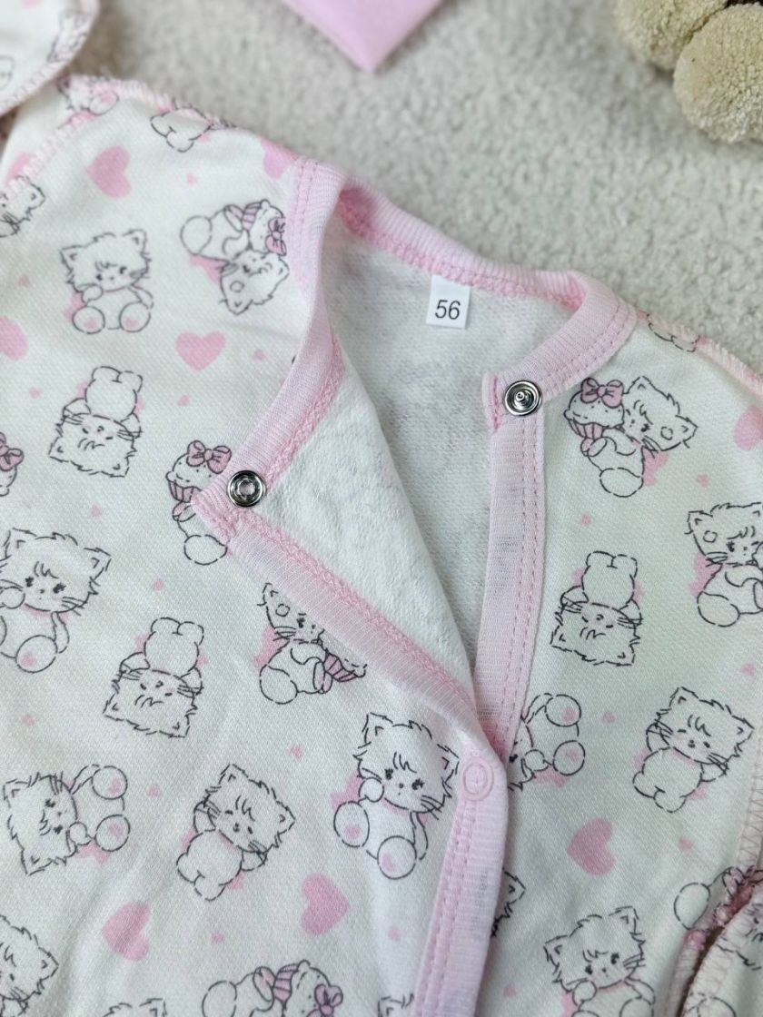 ❤ Чоловічок з шапочкою байка, 56-62см. Принт - Котики рожеві (#70275321) ✓ Anna Konvert