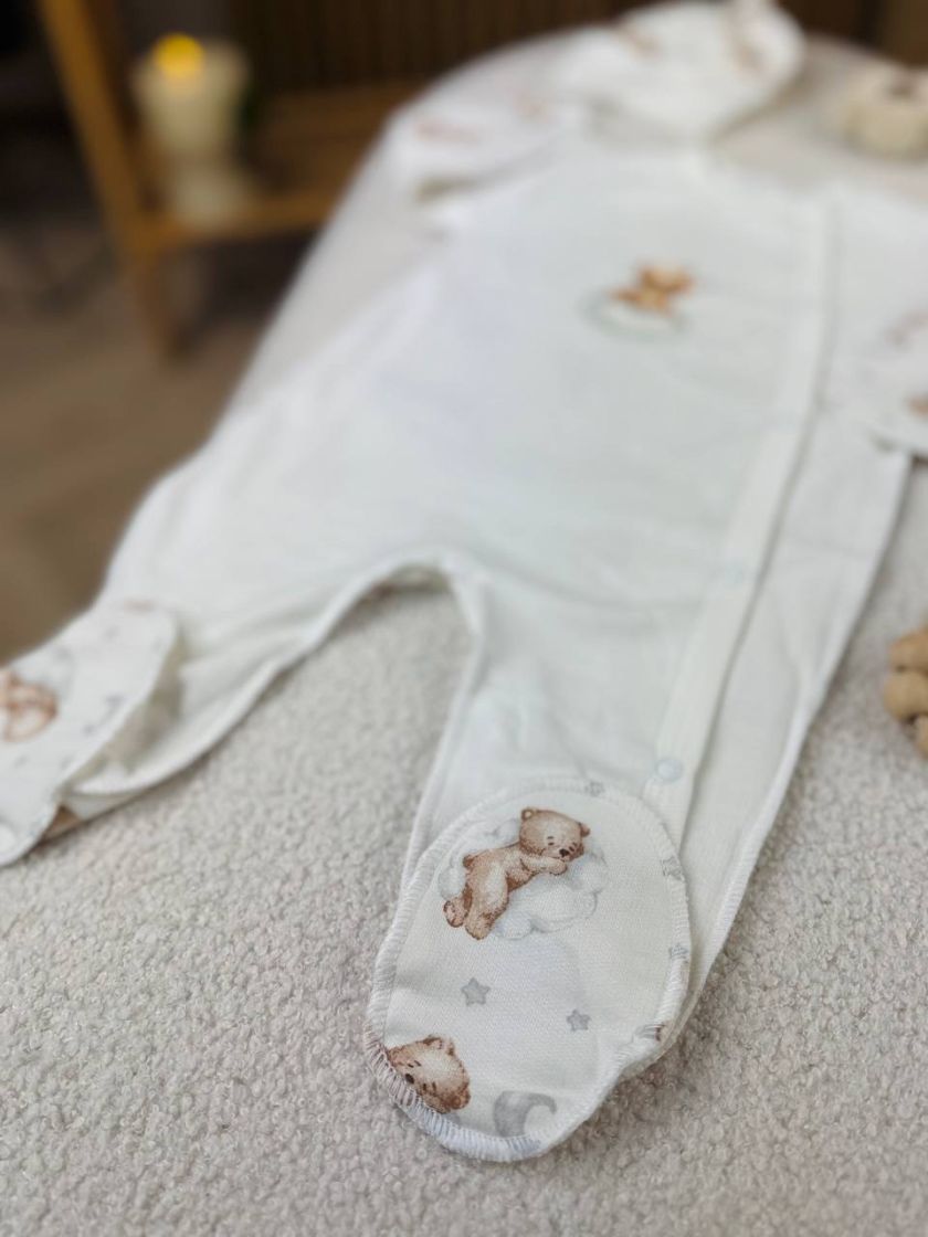 ❤ Чоловічок з шапочкою байка, 56-62см. Принт - Ведмедик на хмаринці (#59133287) ✓ Anna Konvert